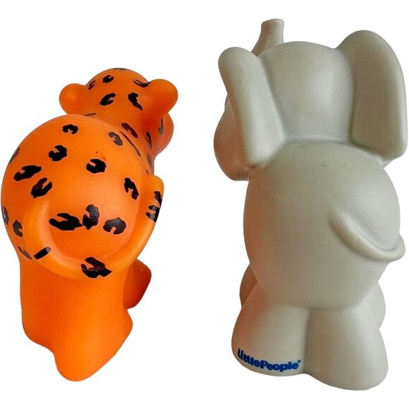 Fisher Price Little People Polar Bear Cheetah Elephant Noah Ark Jungle Animal - Picture 8 of 11